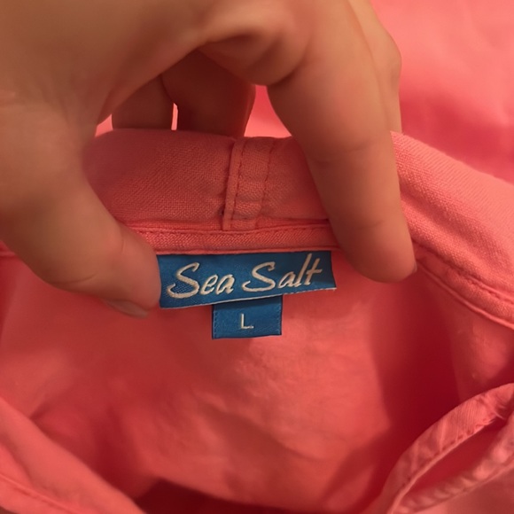 Sea Salt Oversized Hooded Beach Coverup - Picture 3 of 3